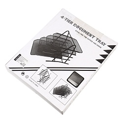 лоток горизонтальный металлический 4 секции белый