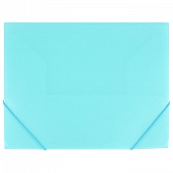 папка на резинке а4  ice голубая