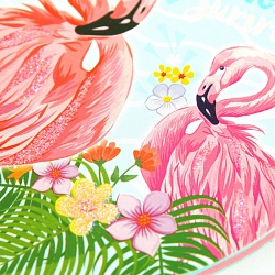 Блокнот A7  40л "Flamingo" на спирали