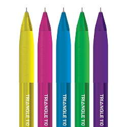 ручка автоматическая шар. синяя  berlingo "triangle 110 rt color"