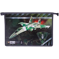 папка для тетрадей  а4 на молнии штурмовик