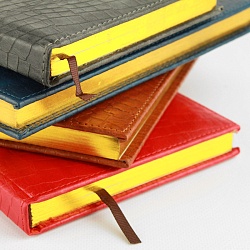 ежедневник а5 недатиров. 136л обложка кож.зам. ассорти