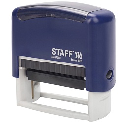 штамп самонаборный  5-стр, оттиск 58*22мм, касса в комплекте