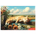 Пазлы 1000 элементов Кот и ромашки