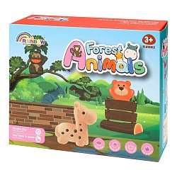 игровой набор для лепки "динозавры и животные"(12цв.пластилина +22 пред.)