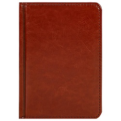ежедневник недатированный  а6 128л. touch skin-choco обложка кожзам коричневый