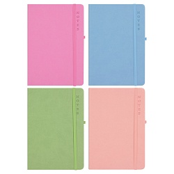 Блокнот 14*21см 80л в линейку на резинке ассорти