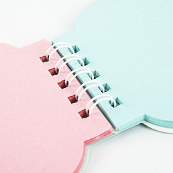 Блокнот A7  40л "Flamingo" на спирали