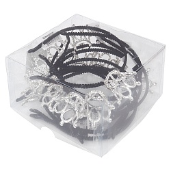 ободок чёрный для волос с короной