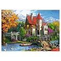 Пазлы 2000 элементов Усадьба горной реки
