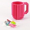 кружка-конструктор 400мл розовая