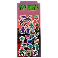 Наклейки лазерные My game 10*22 см, в ассортименте