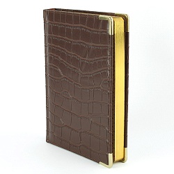 ежедневник недатированный  а5 152л impact (темно-корич) обложка искусств. кожа , золотой срез мет.уг