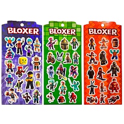наклейки 3d bloxer 10*22см ассорти