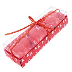 свечи "сердце" 3шт  в наборе