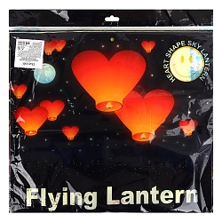 праздничное украшение "небесный фонарь"  сердце