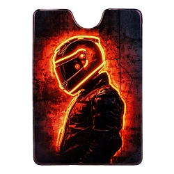 обложка на пропуск/проездной "гонщик" пвх