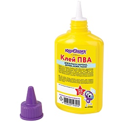 клей пва 125г юнландия (бумага, картон, дерево)