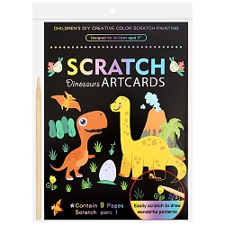 гравюра-раскраска динозавры