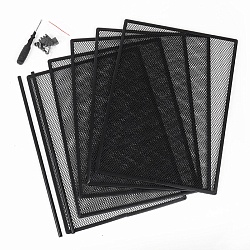 лоток металлический 5 секций + выдвижная полка+2 навесных органайзера цвет чёрный