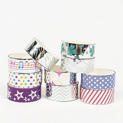 лента декоративная клейкая фольгированная 15мм*3м 10шт в наборе