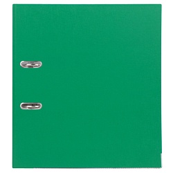 папка-регистратор  а4 5 см зеленая с мет. окантовкой