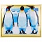 алмазная  живопись "darvish" 40*50см  пингвины