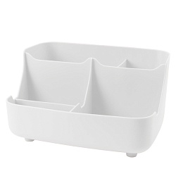 органайзер настольный пластиковый 5 отделений белый