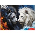 Пазлы 1000 элементов Чёрный и белый лев