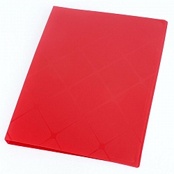 папка с зажимом и карманом а4 diamond красная