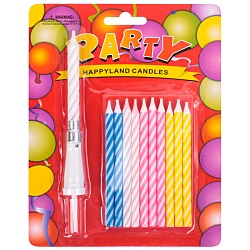 свеча музыкальная 1+10 в наборе