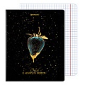 Тетрадь  48л кл. "Black&Gold" обложка картон матовая ламинация фольга
