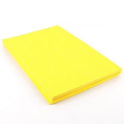 набор пластичной замши с блёстками жёлтая а4 10л (фоамиран)