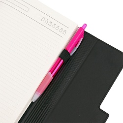 ежедневник а5 недатиров. 112л  обложка кож.зам. черная