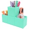 органайзер-трансформер настольный пластиковый 3 отделения мятный