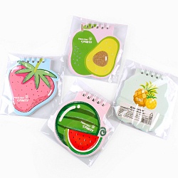 Блокнот A7  40л "Фрукты" на спирали