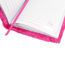 Блокнот A5  64л с пушистой объемной обложкой "Зверюшки"