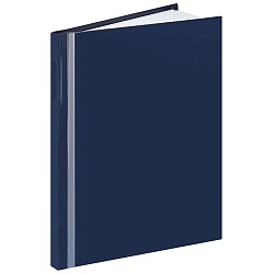 книжка записная  а6  64л "синий" 7бц, глянц.лам.