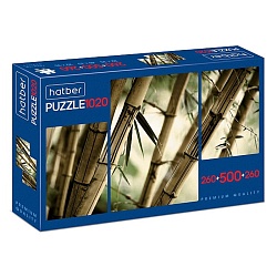 пазлы  260+500+260 элементов  бамбуковый лес (3 картинки в коробке)