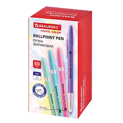 ручка шар. синяя brauberg корпус ассорти
