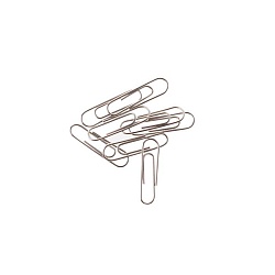 скрепки 25мм "darvish" никелированные 100шт/уп