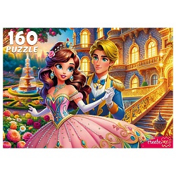 пазлы  160 элементов принц и принцесса в саду