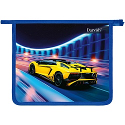 папка для тетрадей а5 на молнии "красивый спорткар"