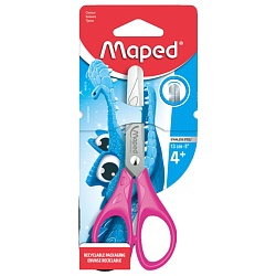 ножницы 13см "maped" "essentials" закругленные лезвия, с европодвесом