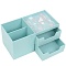 органайзер настольный пластиковый 5 отделений голубой