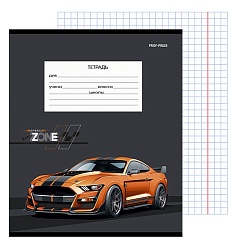 тетрадь  12л клетка цв. обл "крутая тачка"