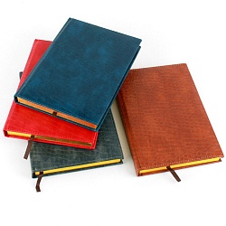 ежедневник а5 недатиров. 136л обложка кож.зам. ассорти