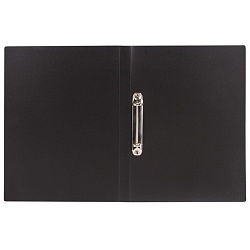 папка с 2-мя кольцами 21мм 0,5мм чёрная