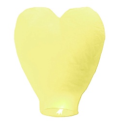 праздничное украшение "небесный фонарь"  сердце