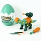 динозавр брахиозавр в яйце бирюза. игрушка